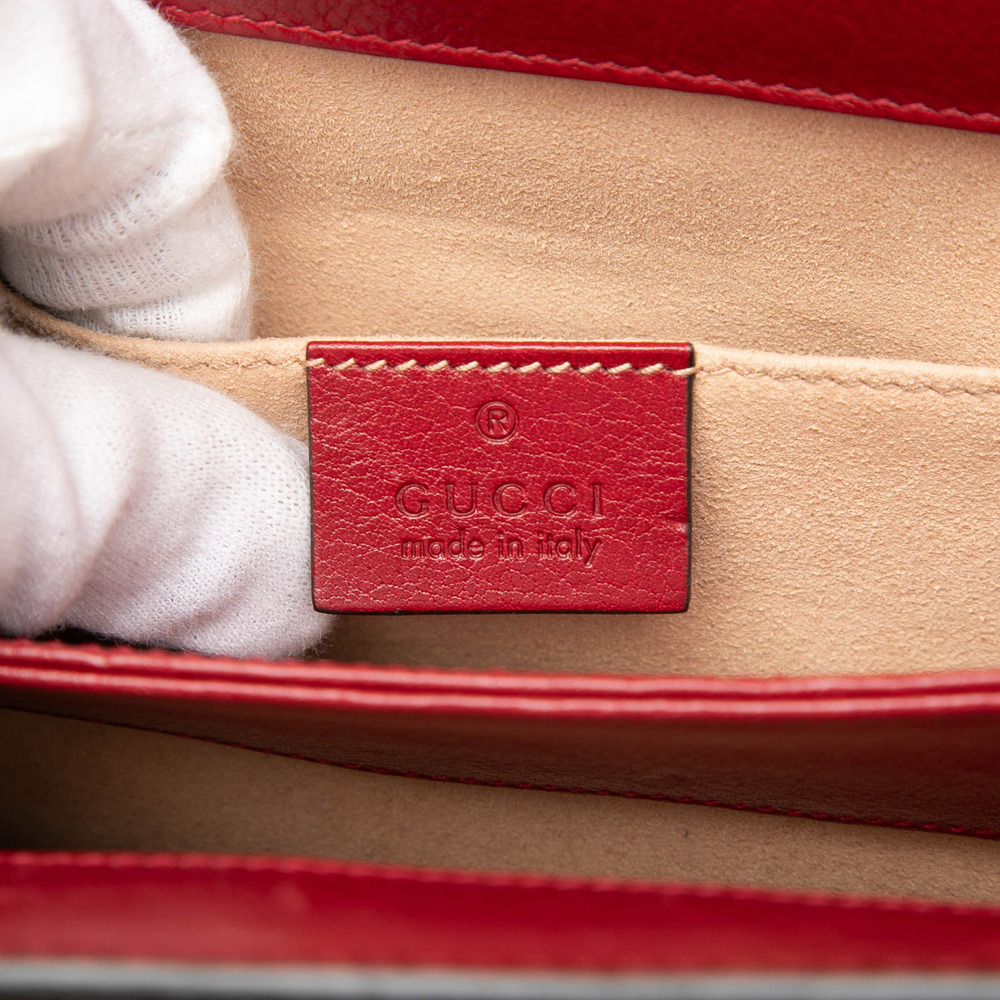 Pre-Loved Gucci Small Suede Web Ophidia Chain Crossbody - Picture 5 of 7